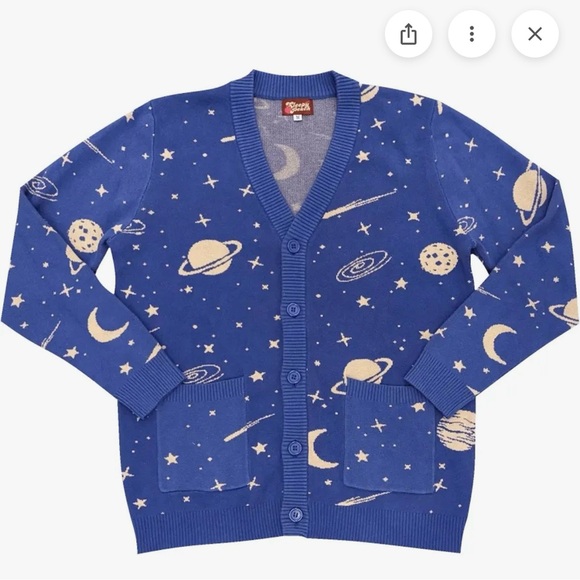 SLEEPY PEACH • 🪐 Space Cardigan Cosmic Cardigan - Size L - Picture 1 of 16